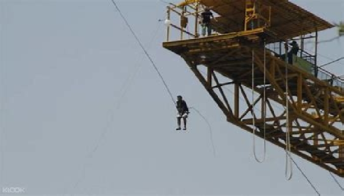 Mega Combo (Splash Bungee + Rocket Bungy + </ br>Tower top swing + Tower Climb+ <br /> Glass sky walk )